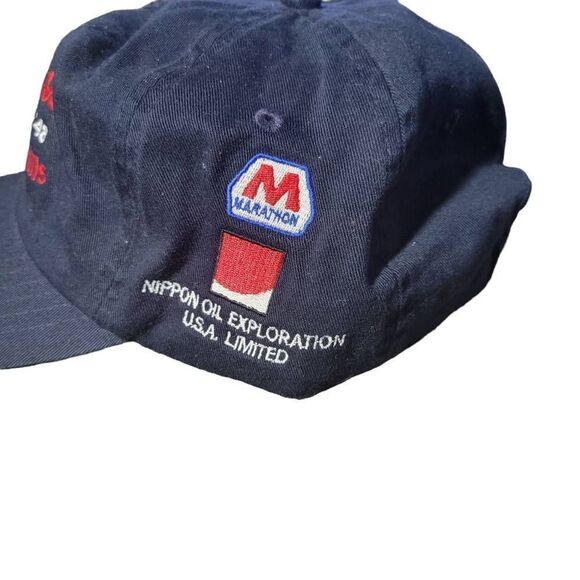 Vintage Marathon Oil Aconcagua Camden Hills Oilfield Embroidered Canvas Baseball - Picture 3 of 4